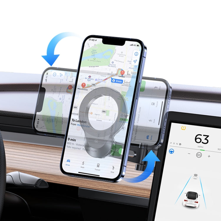 USAMS US-ZJ076 Magnetic Car Center Console Phone Holder(Black)