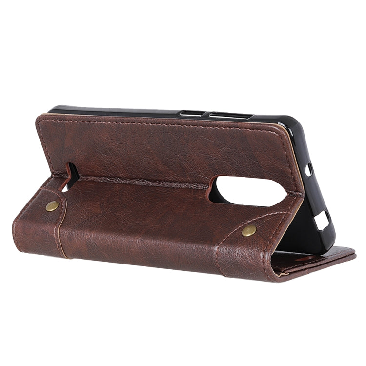 For Wiko SUNNY 5 Copper Buckle Nappa Texture Horizontal Flip Leather Case with Holder & Card Slots & Wallet