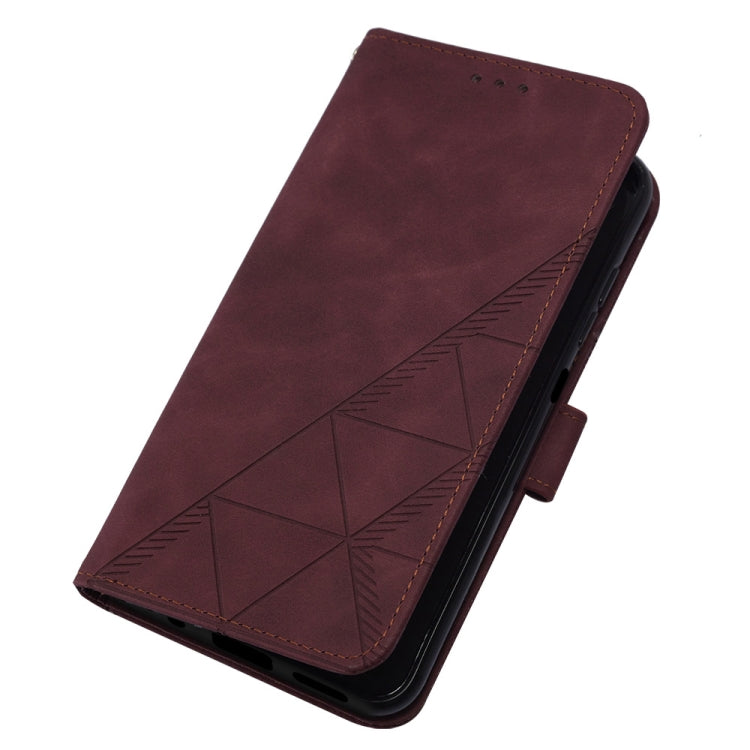 For Motorola Moto G14 Crossbody 3D Embossed Flip Leather Phone Case