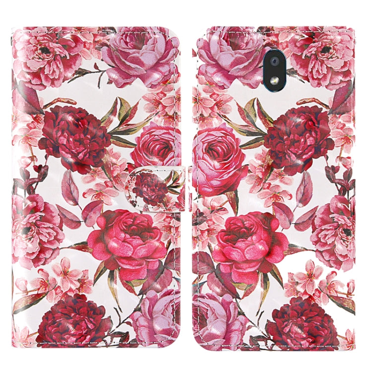 For LG K30 (2019) 3D Painting Colored Drawing Pattern Horizontal Flip TPU + PU Leather Case with Holder & Card Slots & Wallet & Lanyard