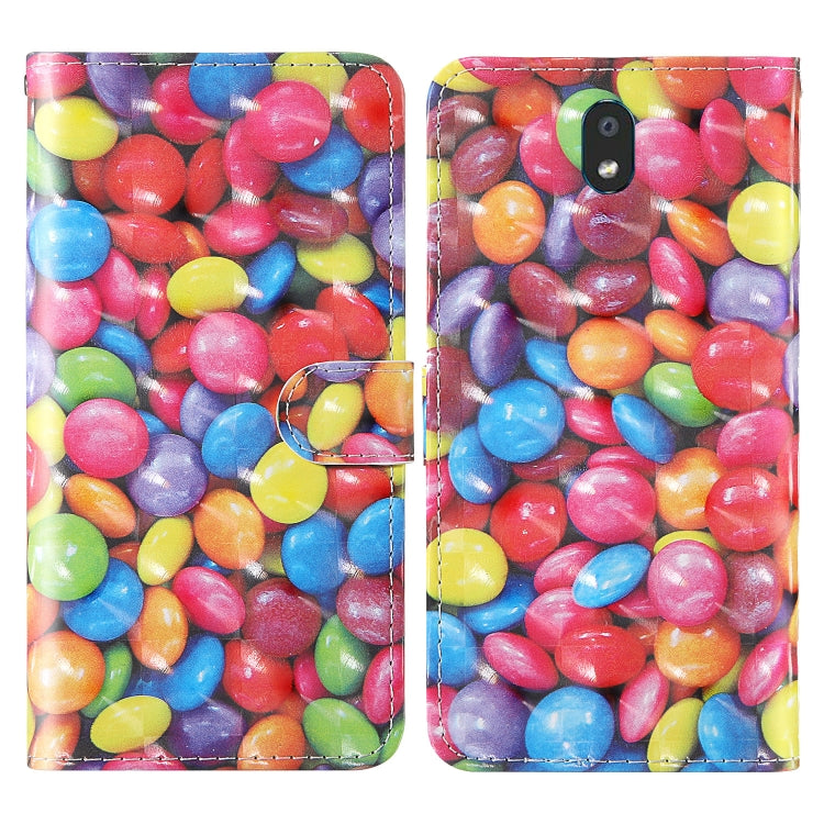 For LG K30 (2019) 3D Painting Colored Drawing Pattern Horizontal Flip TPU + PU Leather Case with Holder & Card Slots & Wallet & Lanyard