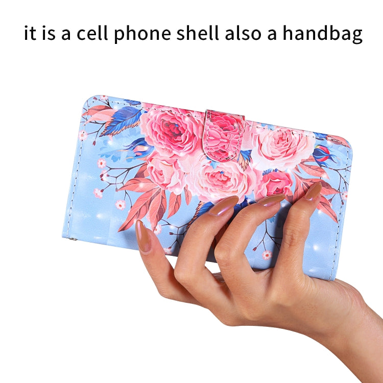 For LG K40 (2019) 3D Painting Colored Drawing Pattern Horizontal Flip TPU + PU Leather Case with Holder & Card Slots & Wallet & Lanyard