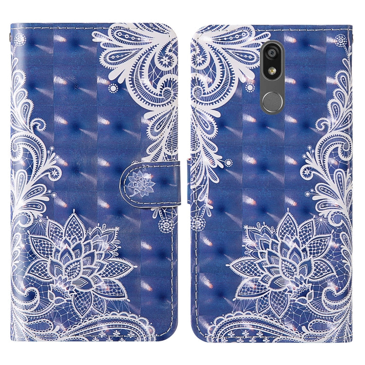 For LG K40 (2019) 3D Painting Colored Drawing Pattern Horizontal Flip TPU + PU Leather Case with Holder & Card Slots & Wallet & Lanyard