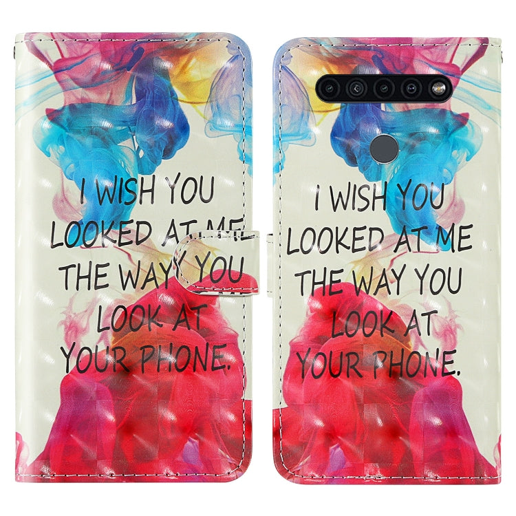 For LG K41S / K50S 3D Painting Colored Drawing Pattern Horizontal Flip TPU + PU Leather Case with Holder & Card Slots & Wallet & Lanyard