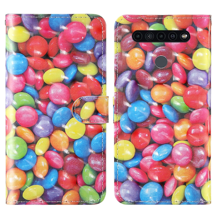 For LG K41S / K50S 3D Painting Colored Drawing Pattern Horizontal Flip TPU + PU Leather Case with Holder & Card Slots & Wallet & Lanyard