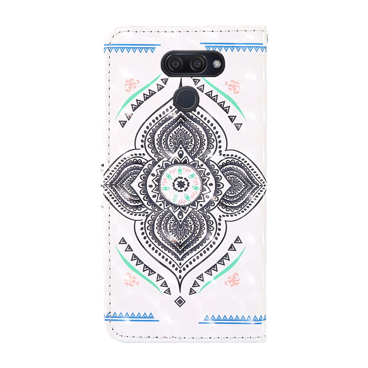 For LG K50 3D Painting Colored Drawing Pattern Horizontal Flip TPU + PU Leather Case with Holder & Card Slots & Wallet & Lanyard