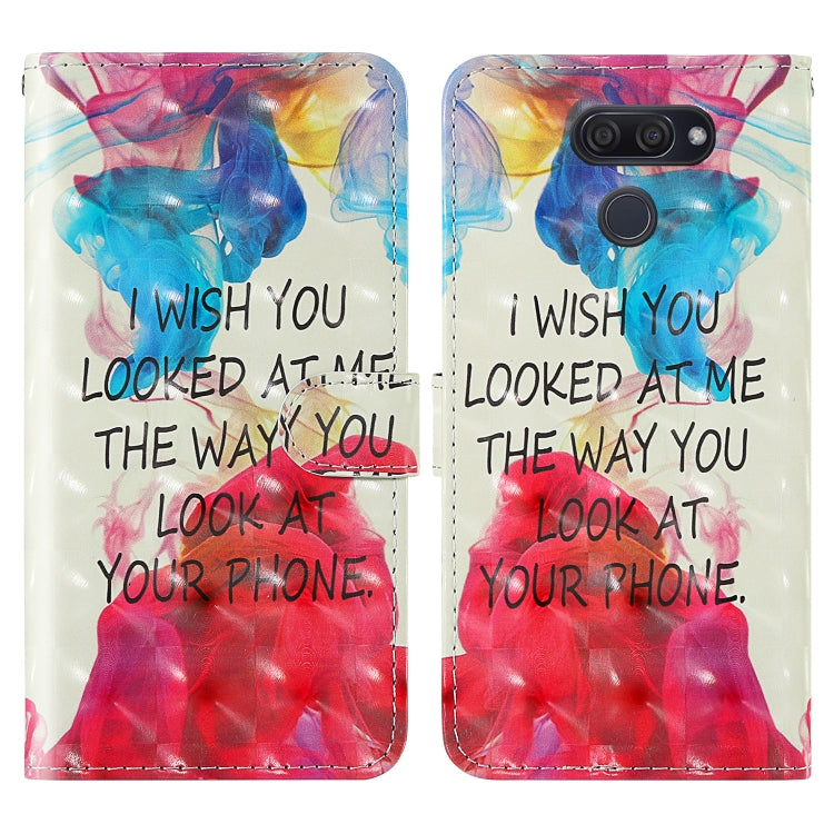 For LG K50 3D Painting Colored Drawing Pattern Horizontal Flip TPU + PU Leather Case with Holder & Card Slots & Wallet & Lanyard