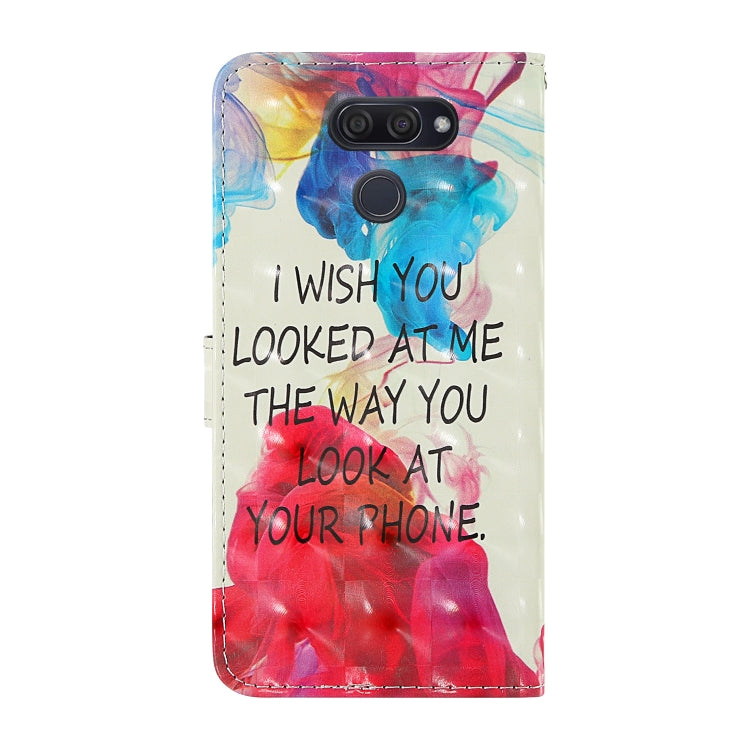 For LG K50 3D Painting Colored Drawing Pattern Horizontal Flip TPU + PU Leather Case with Holder & Card Slots & Wallet & Lanyard