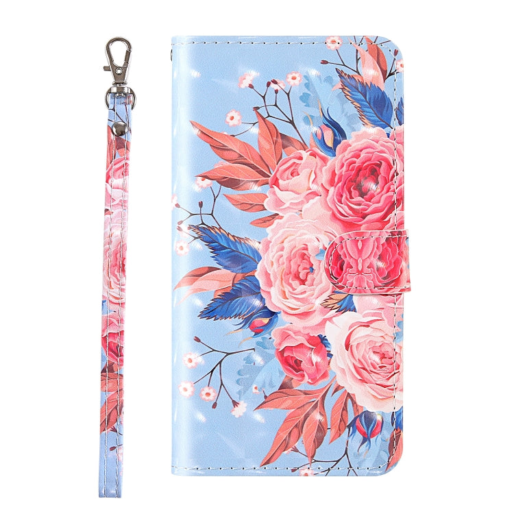 For LG K61 3D Painting Colored Drawing Pattern Horizontal Flip TPU + PU Leather Case with Holder & Card Slots & Wallet & Lanyard