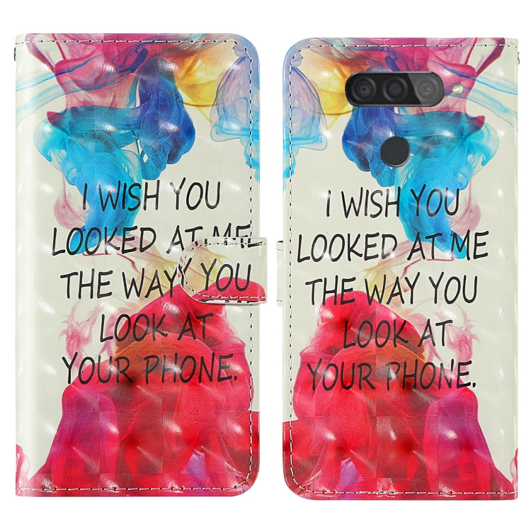 For LG Q70 3D Painting Colored Drawing Pattern Horizontal Flip TPU + PU Leather Case with Holder & Card Slots & Wallet & Lanyard