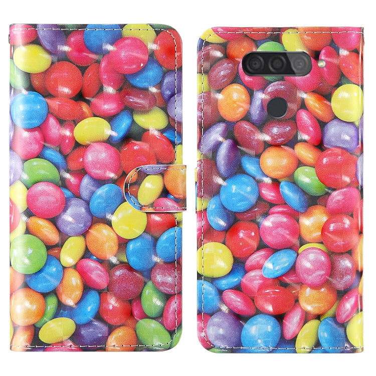 For LG Q70 3D Painting Colored Drawing Pattern Horizontal Flip TPU + PU Leather Case with Holder & Card Slots & Wallet & Lanyard