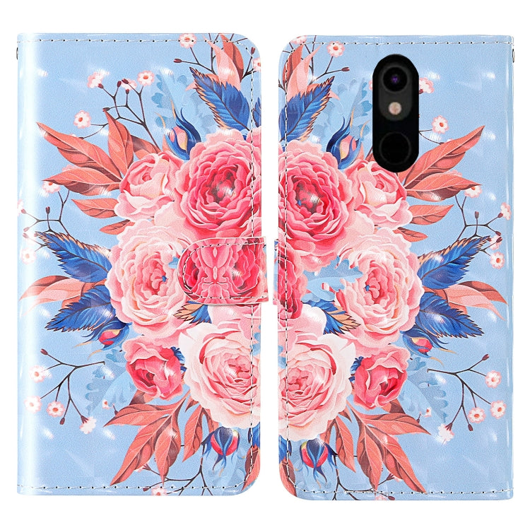 For LG Stylo 5 3D Painting Colored Drawing Pattern Horizontal Flip TPU + PU Leather Case with Holder & Card Slots & Wallet & Lanyard