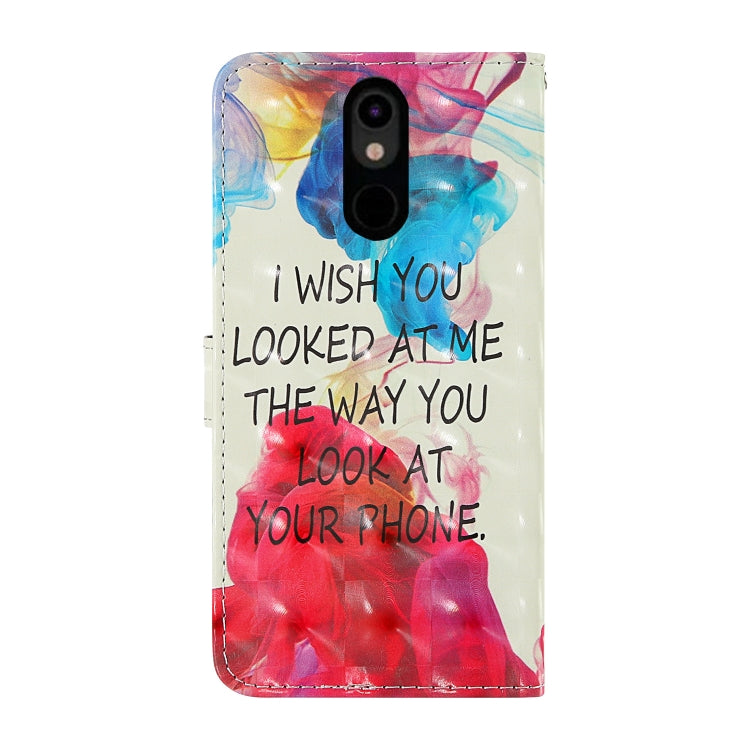 For LG Stylo 5 3D Painting Colored Drawing Pattern Horizontal Flip TPU + PU Leather Case with Holder & Card Slots & Wallet & Lanyard