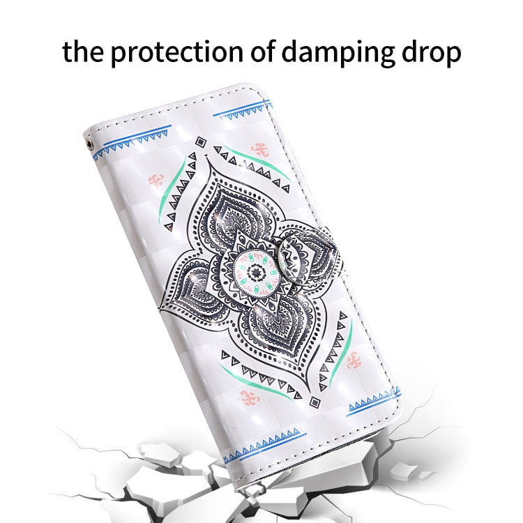 For Google Pixel 3a 3D Painting Colored Drawing Pattern Horizontal Flip TPU + PU Leather Case with Holder & Card Slots & Wallet & Lanyard