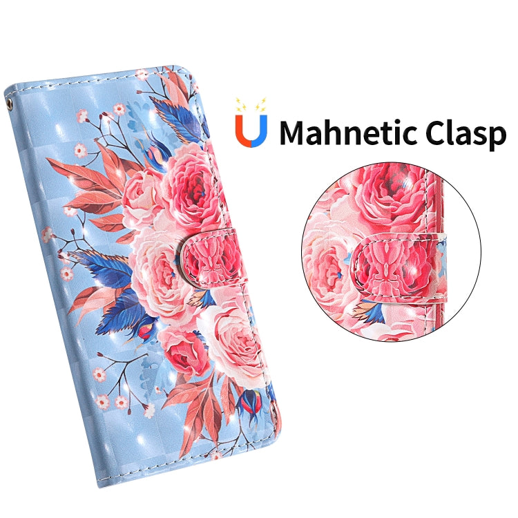 For Google Pixel 3a 3D Painting Colored Drawing Pattern Horizontal Flip TPU + PU Leather Case with Holder & Card Slots & Wallet & Lanyard