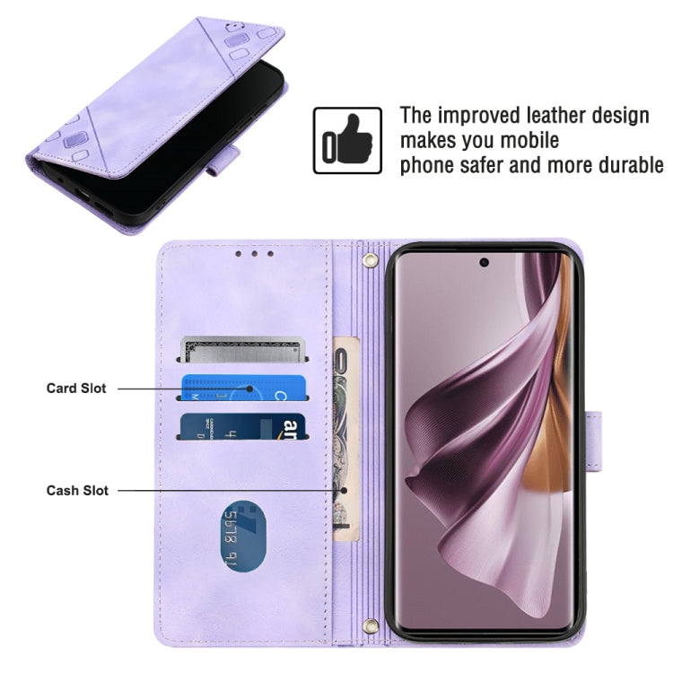 For OPPO Reno10/10 Pro Global Skin-feel Embossed Leather Phone Case