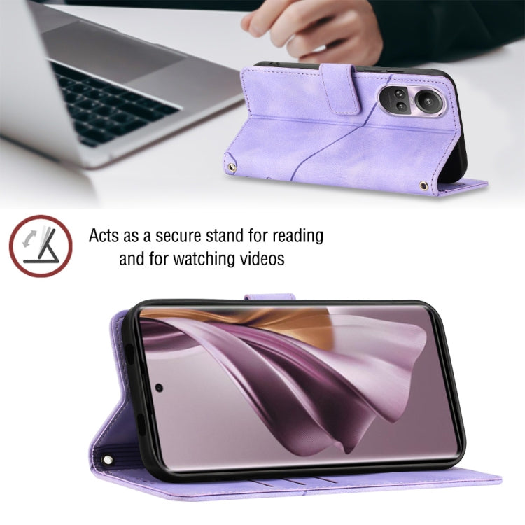 For OPPO Reno10/10 Pro Global Skin-feel Embossed Leather Phone Case