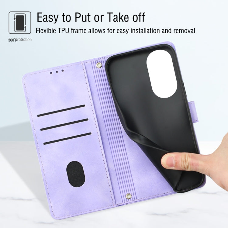 For OPPO Reno10/10 Pro Global Skin-feel Embossed Leather Phone Case