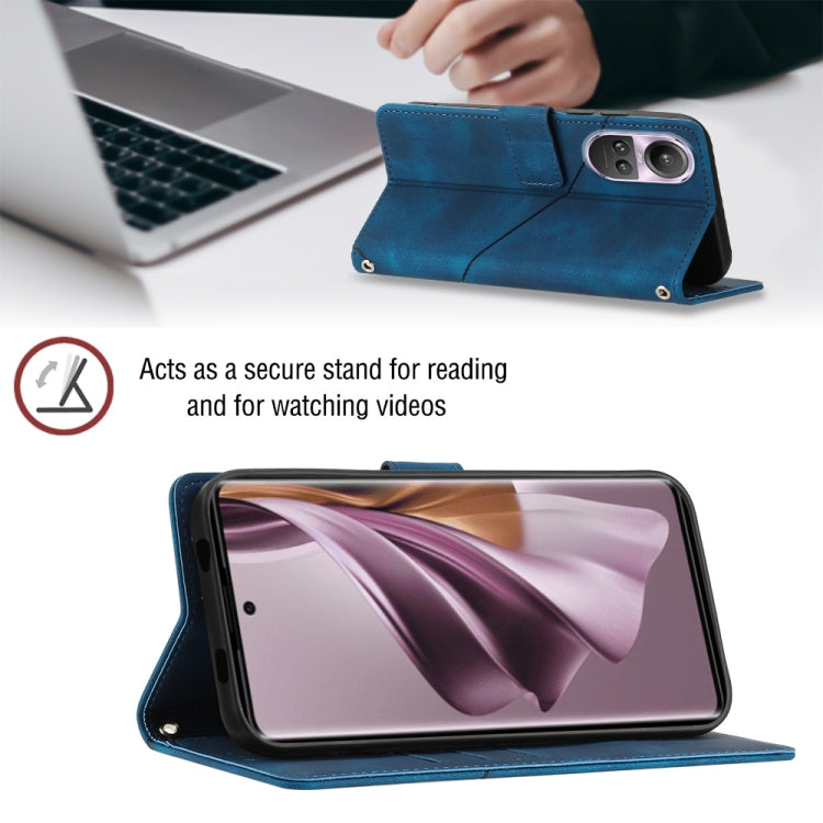 For OPPO Reno10/10 Pro Global Skin-feel Embossed Leather Phone Case