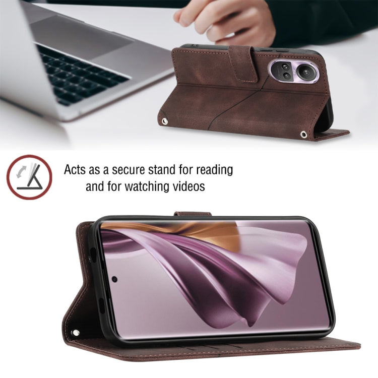 For OPPO Reno10/10 Pro Global Skin-feel Embossed Leather Phone Case