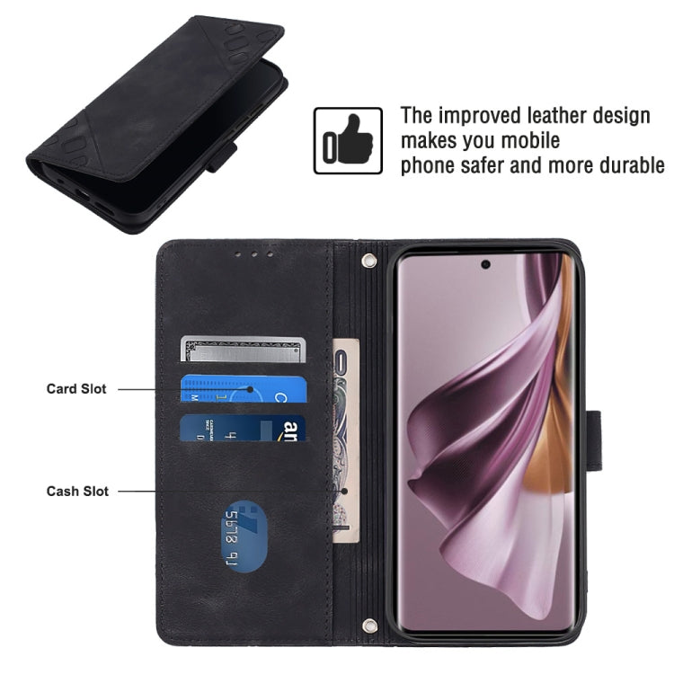 For OPPO Reno10/10 Pro Global Skin-feel Embossed Leather Phone Case