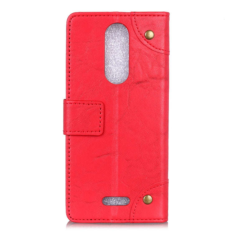For Wiko SUNNY 5 Copper Buckle Retro Crazy Horse Texture Horizontal Flip Leather Case with Holder & Card Slots & Wallet
