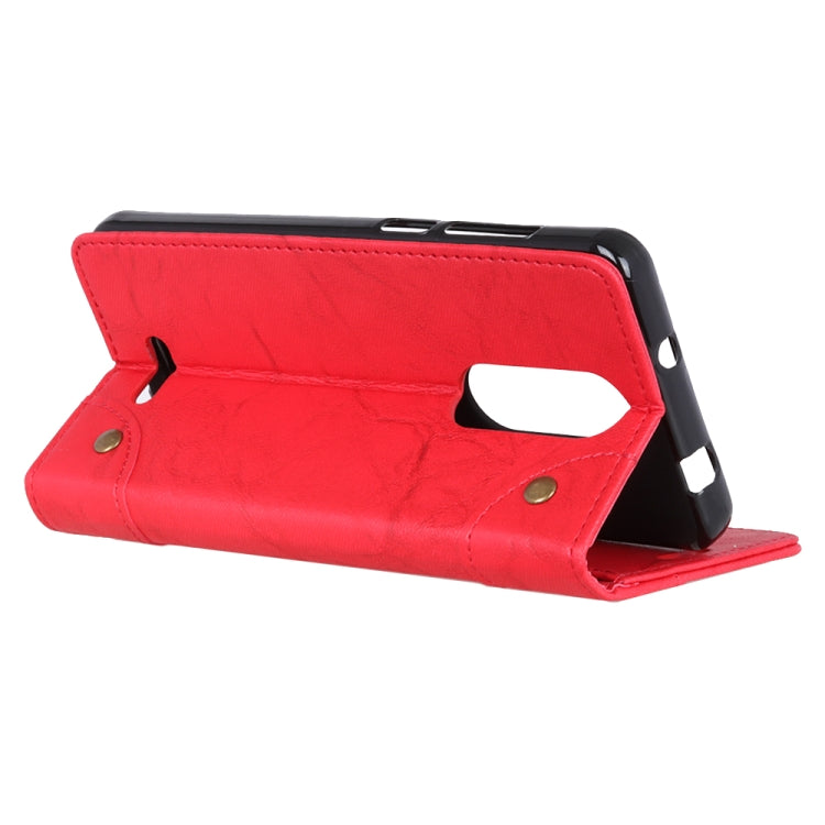 For Wiko SUNNY 5 Copper Buckle Retro Crazy Horse Texture Horizontal Flip Leather Case with Holder & Card Slots & Wallet