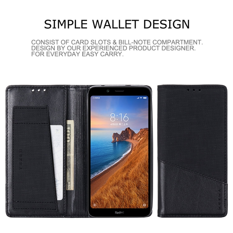 For Xiaomi Redmi 7A MUXMA MX109 Horizontal Flip Leather Case with Holder & Card Slot & Wallet