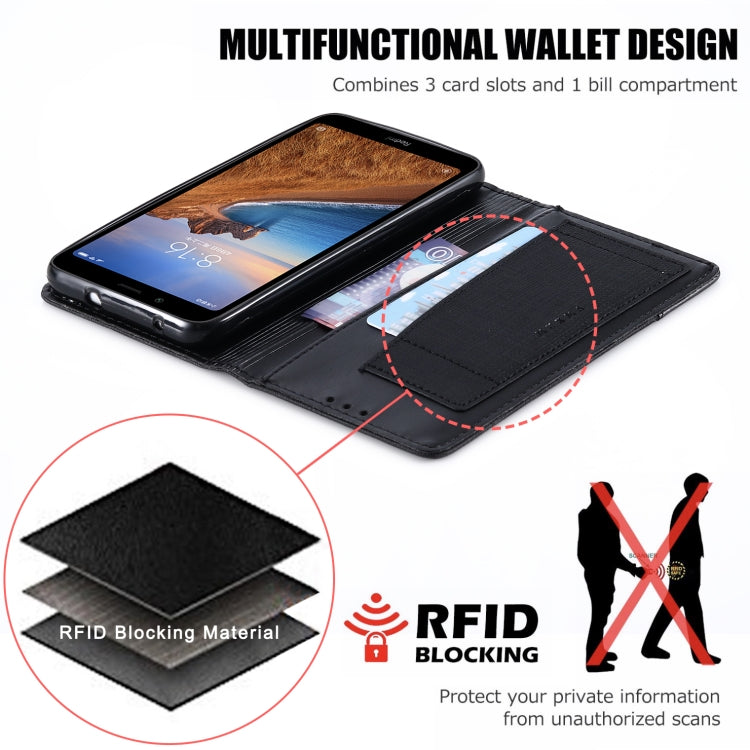 For Xiaomi Redmi 7A MUXMA MX109 Horizontal Flip Leather Case with Holder & Card Slot & Wallet