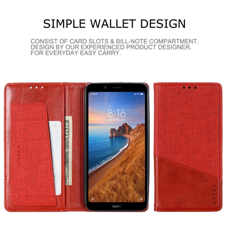 For Xiaomi Redmi 7A MUXMA MX109 Horizontal Flip Leather Case with Holder & Card Slot & Wallet