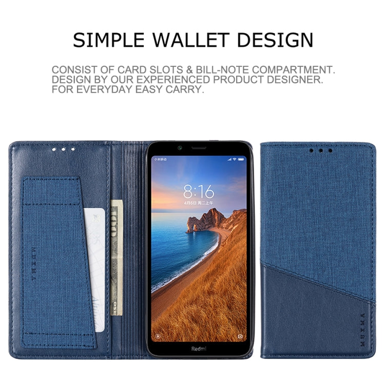 For Xiaomi Redmi 7A MUXMA MX109 Horizontal Flip Leather Case with Holder & Card Slot & Wallet