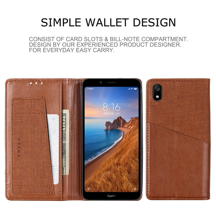 For Xiaomi Redmi 7A MUXMA MX109 Horizontal Flip Leather Case with Holder & Card Slot & Wallet