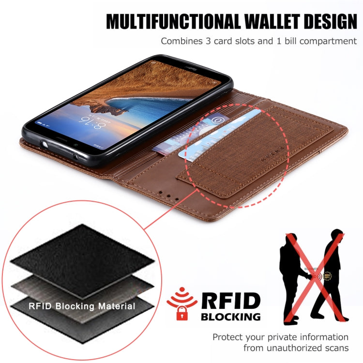 For Xiaomi Redmi 7A MUXMA MX109 Horizontal Flip Leather Case with Holder & Card Slot & Wallet