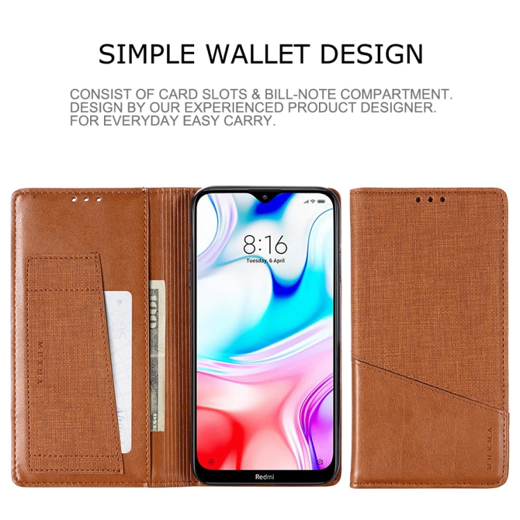 For Xiaomi Redmi 8 MUXMA MX109 Horizontal Flip Leather Case with Holder & Card Slot & Wallet