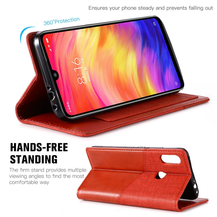 For Xiaomi Redmi Note 7 MUXMA MX109 Horizontal Flip Leather Case with Holder & Card Slot & Wallet