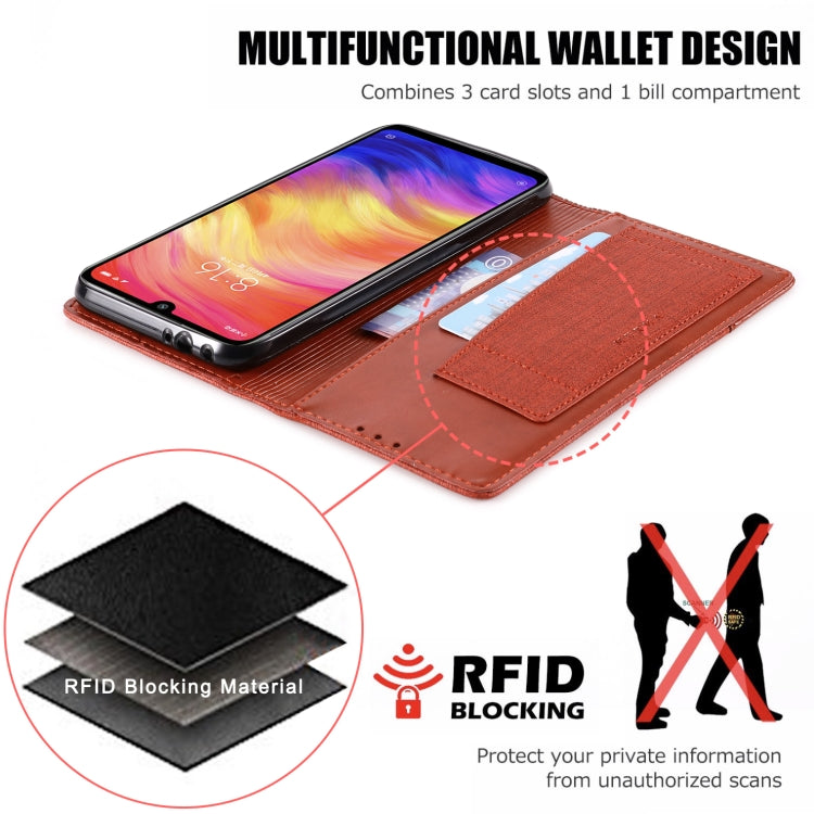 For Xiaomi Redmi Note 7 MUXMA MX109 Horizontal Flip Leather Case with Holder & Card Slot & Wallet
