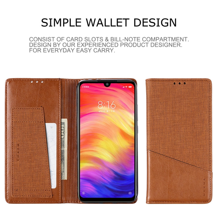 For Xiaomi Redmi Note 7 MUXMA MX109 Horizontal Flip Leather Case with Holder & Card Slot & Wallet