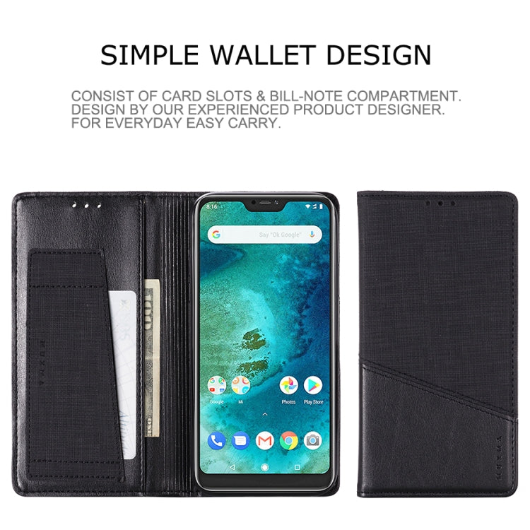 For Xiaomi Redmi 6 Pro MUXMA MX109 Horizontal Flip Leather Case with Holder & Card Slot & Wallet