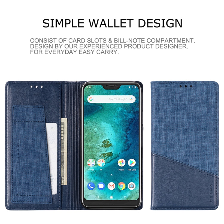 For Xiaomi Redmi 6 Pro MUXMA MX109 Horizontal Flip Leather Case with Holder & Card Slot & Wallet