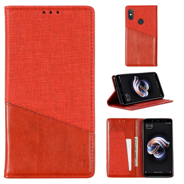 For Xiaomi Redmi Note 5 Pro MUXMA MX109 Horizontal Flip Leather Case with Holder & Card Slot & Wallet