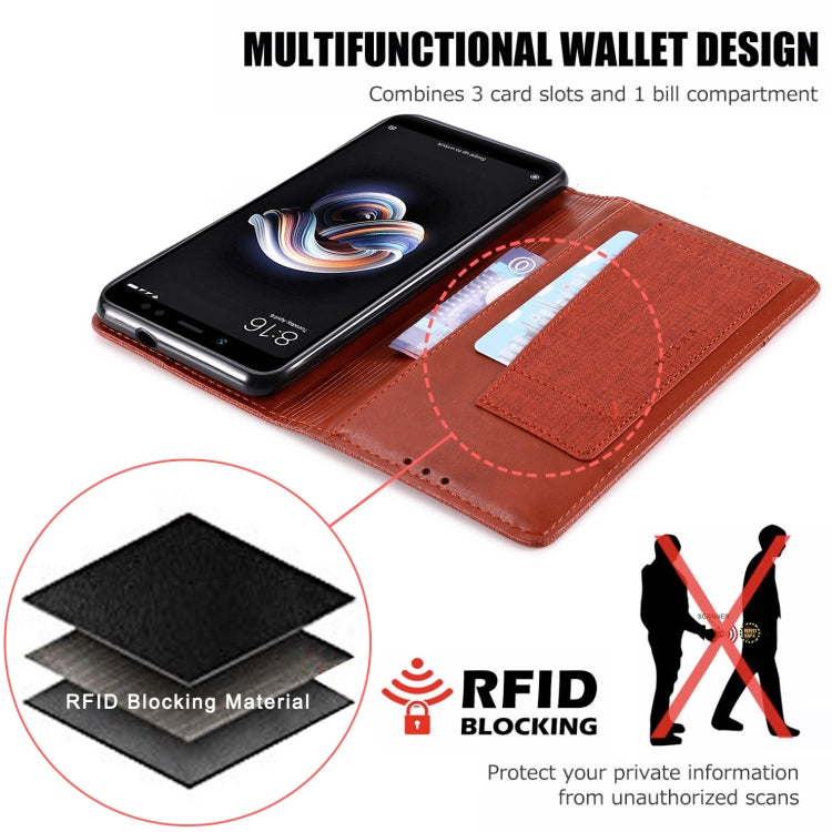 For Xiaomi Redmi Note 5 Pro MUXMA MX109 Horizontal Flip Leather Case with Holder & Card Slot & Wallet