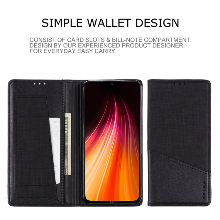For Xiaomi Redmi Note 8T MUXMA MX109 Horizontal Flip Leather Case with Holder & Card Slot & Wallet
