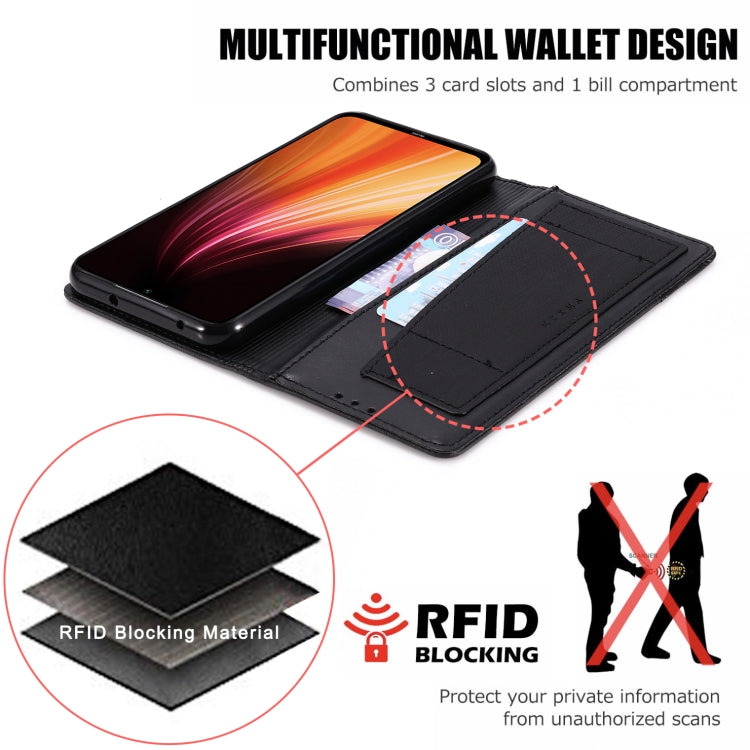 For Xiaomi Redmi Note 8T MUXMA MX109 Horizontal Flip Leather Case with Holder & Card Slot & Wallet