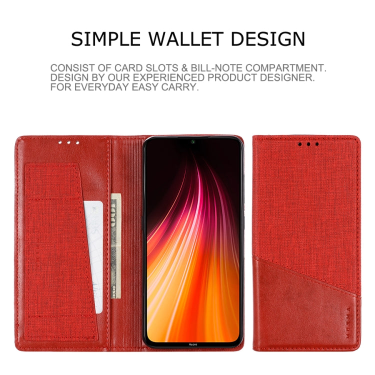 For Xiaomi Redmi Note 8T MUXMA MX109 Horizontal Flip Leather Case with Holder & Card Slot & Wallet