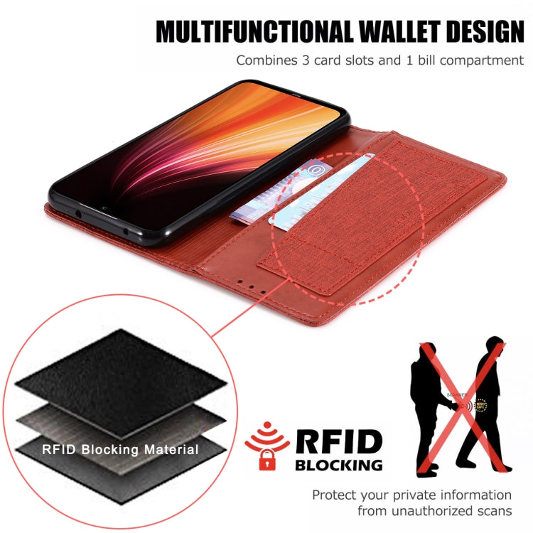 For Xiaomi Redmi Note 8T MUXMA MX109 Horizontal Flip Leather Case with Holder & Card Slot & Wallet