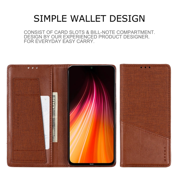 For Xiaomi Redmi Note 8T MUXMA MX109 Horizontal Flip Leather Case with Holder & Card Slot & Wallet