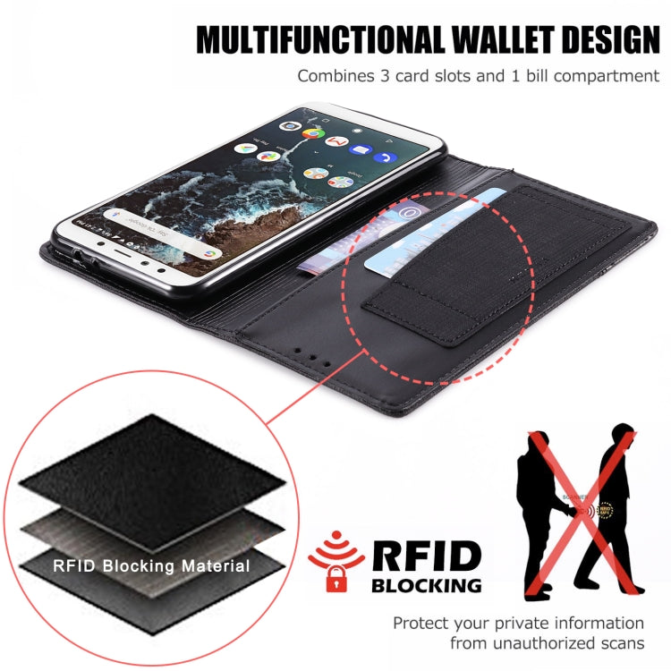 For Xiaomi Mi 6X MUXMA MX109 Horizontal Flip Leather Case with Holder & Card Slot & Wallet