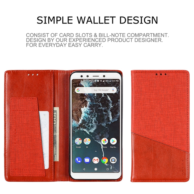 For Xiaomi Mi 6X MUXMA MX109 Horizontal Flip Leather Case with Holder & Card Slot & Wallet