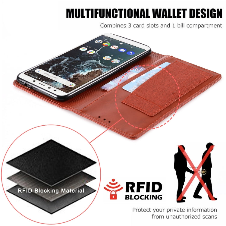 For Xiaomi Mi 6X MUXMA MX109 Horizontal Flip Leather Case with Holder & Card Slot & Wallet