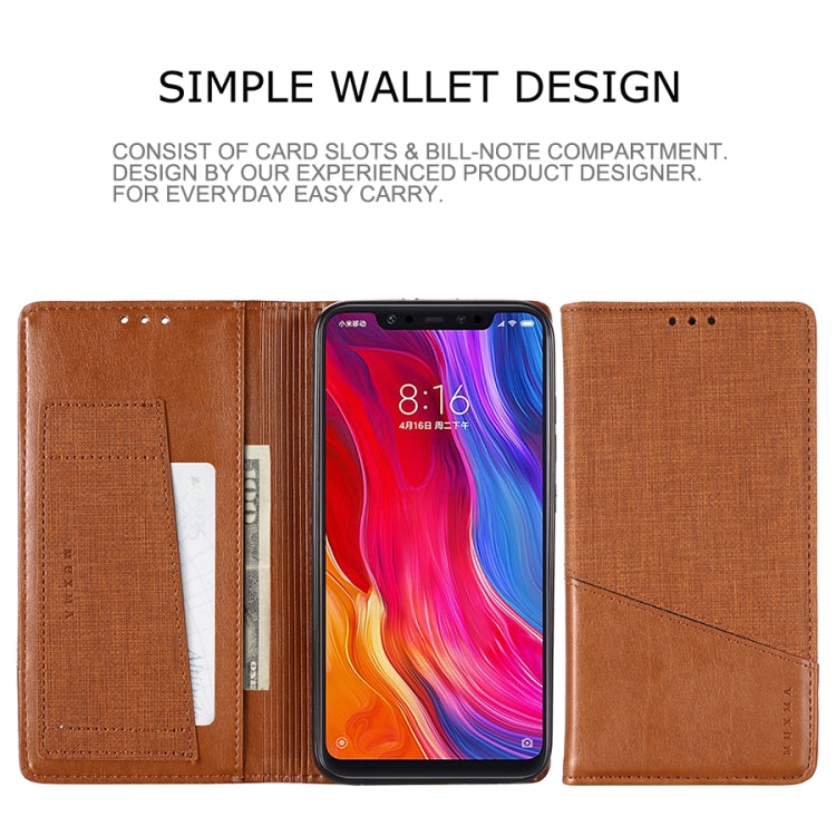 For Xiaomi Mi 8 MUXMA MX109 Horizontal Flip Leather Case with Holder & Card Slot & Wallet